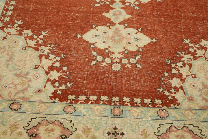 9x13 Hand-knotted Vintage Rug - 49458