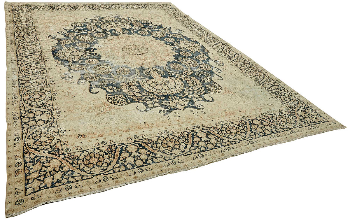 9x11 Beige Vintage Large Area Rug - 49460