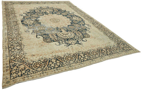 9x11 Beige Vintage Large Area Rug - 49460