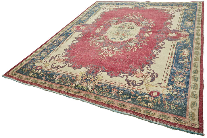 8x11 Beige Vintage Large Area Rug - 49461