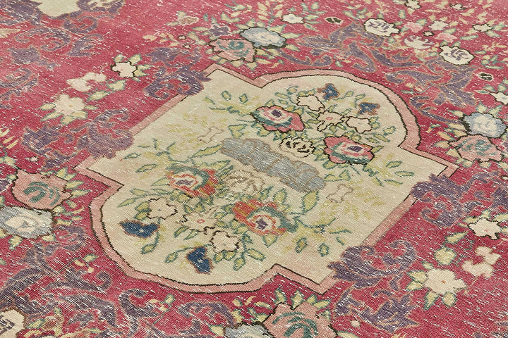 8x11 Beige Vintage Large Area Rug - 49461
