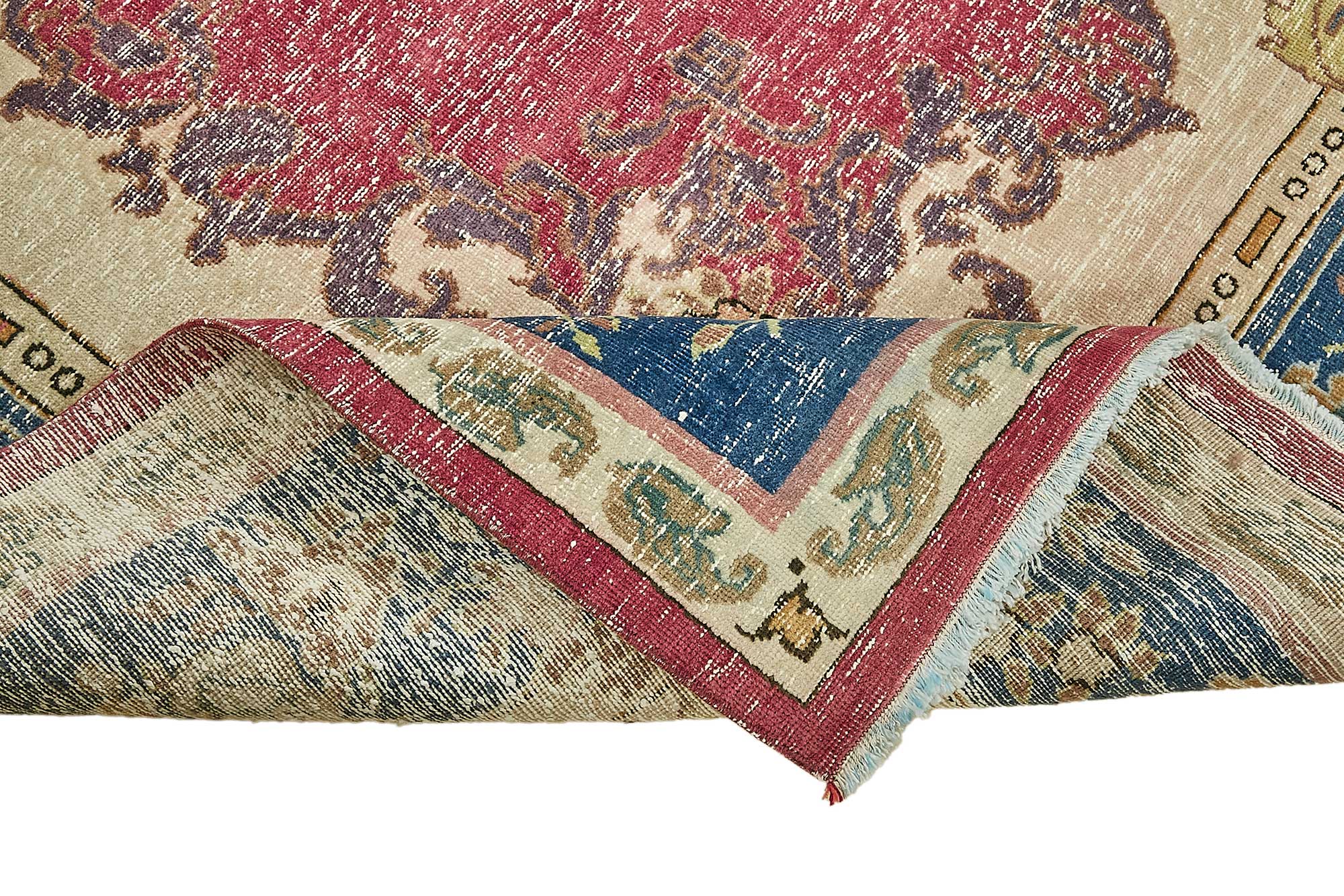 8x11 Beige Vintage Large Area Rug - 49461