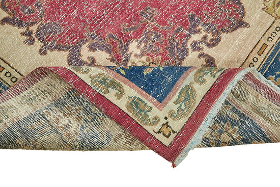 8x11 Beige Vintage Large Area Rug - 49461