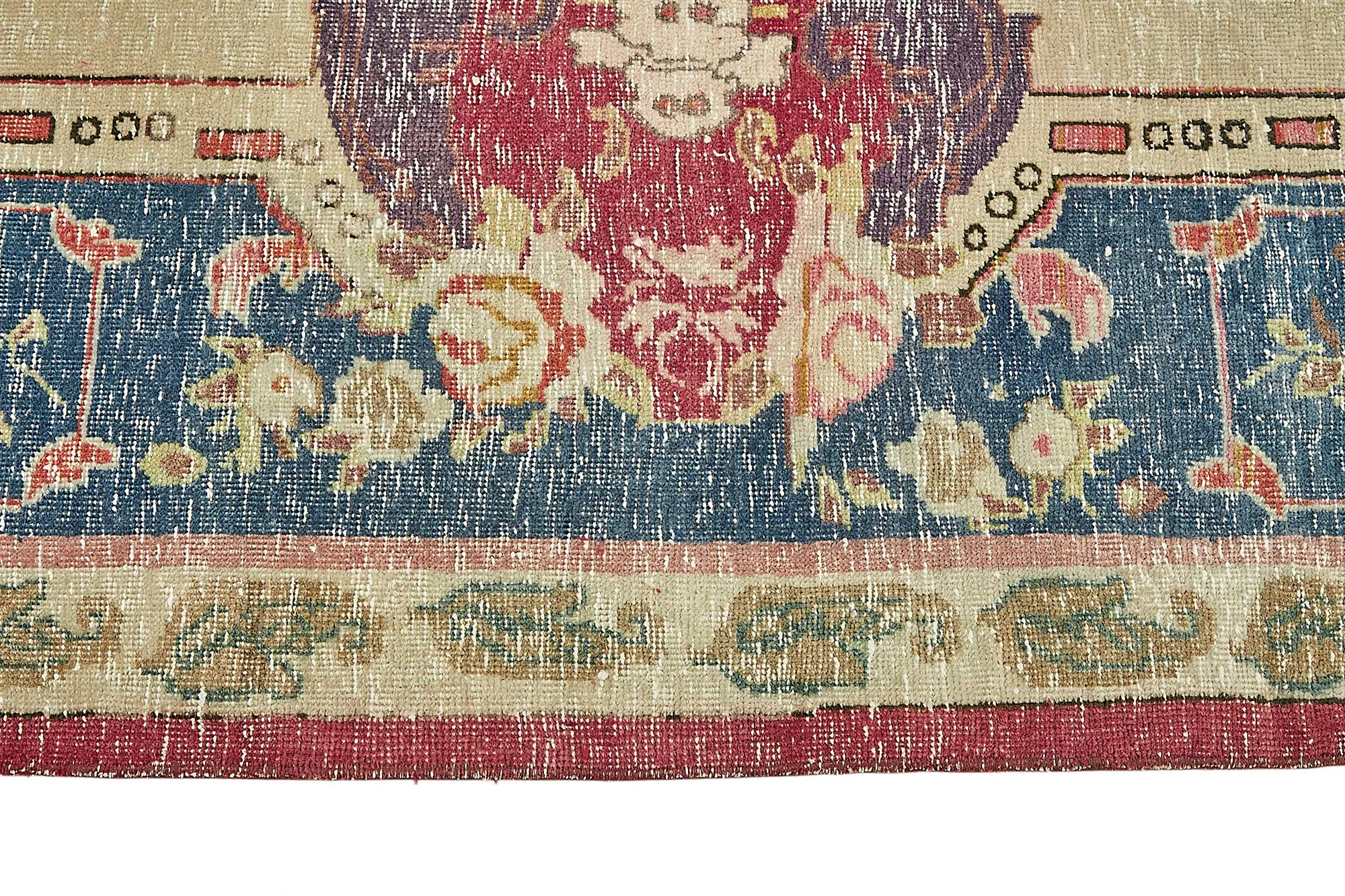 8x11 Beige Vintage Large Area Rug - 49461