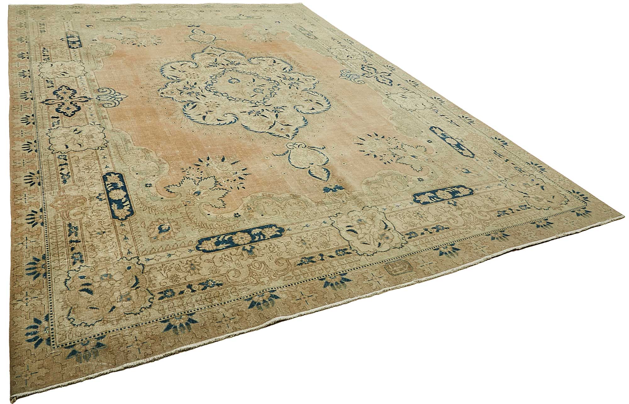 10x13 Beige Vintage Large Area Rug - 49462