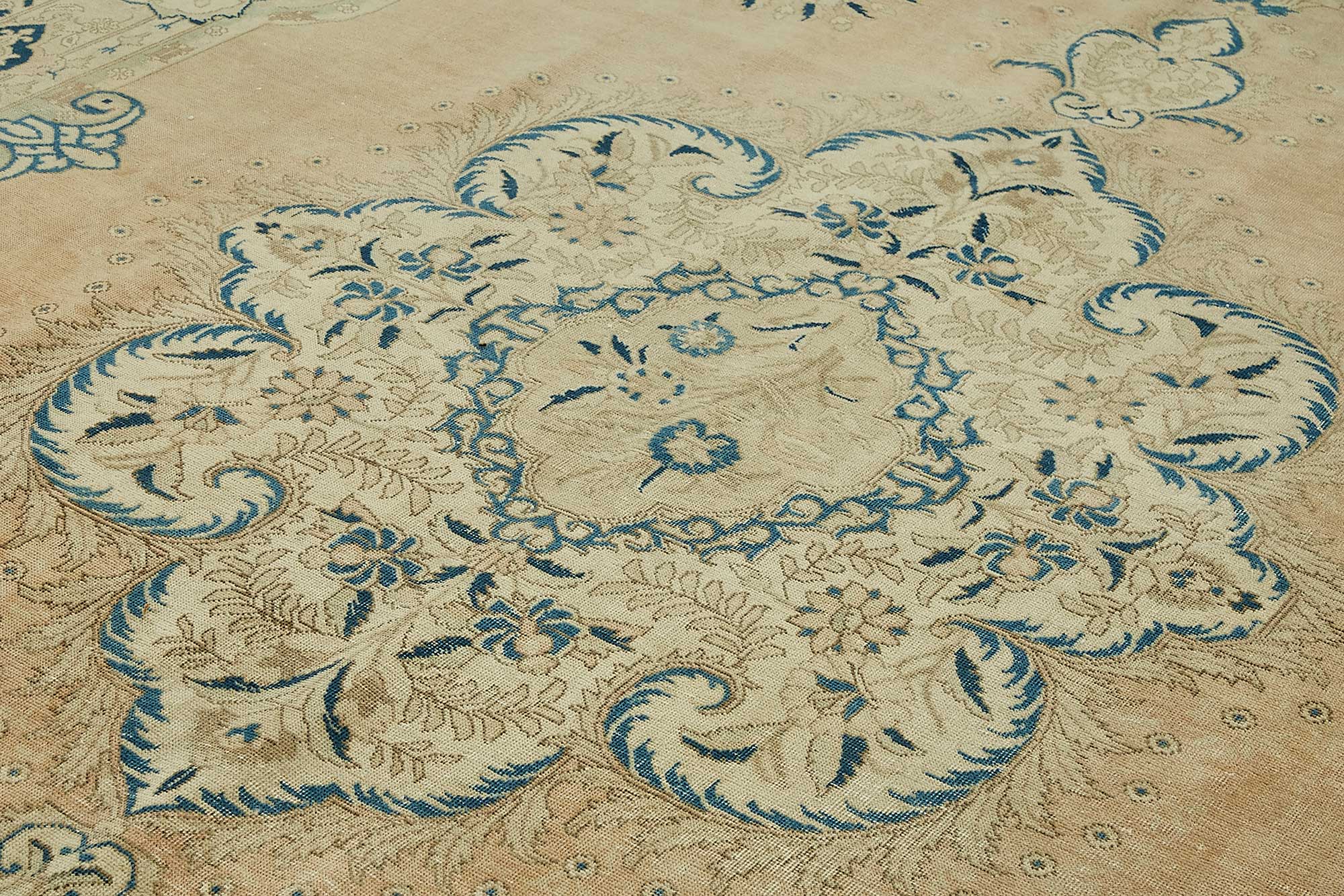 10x13 Beige Vintage Large Area Rug - 49462