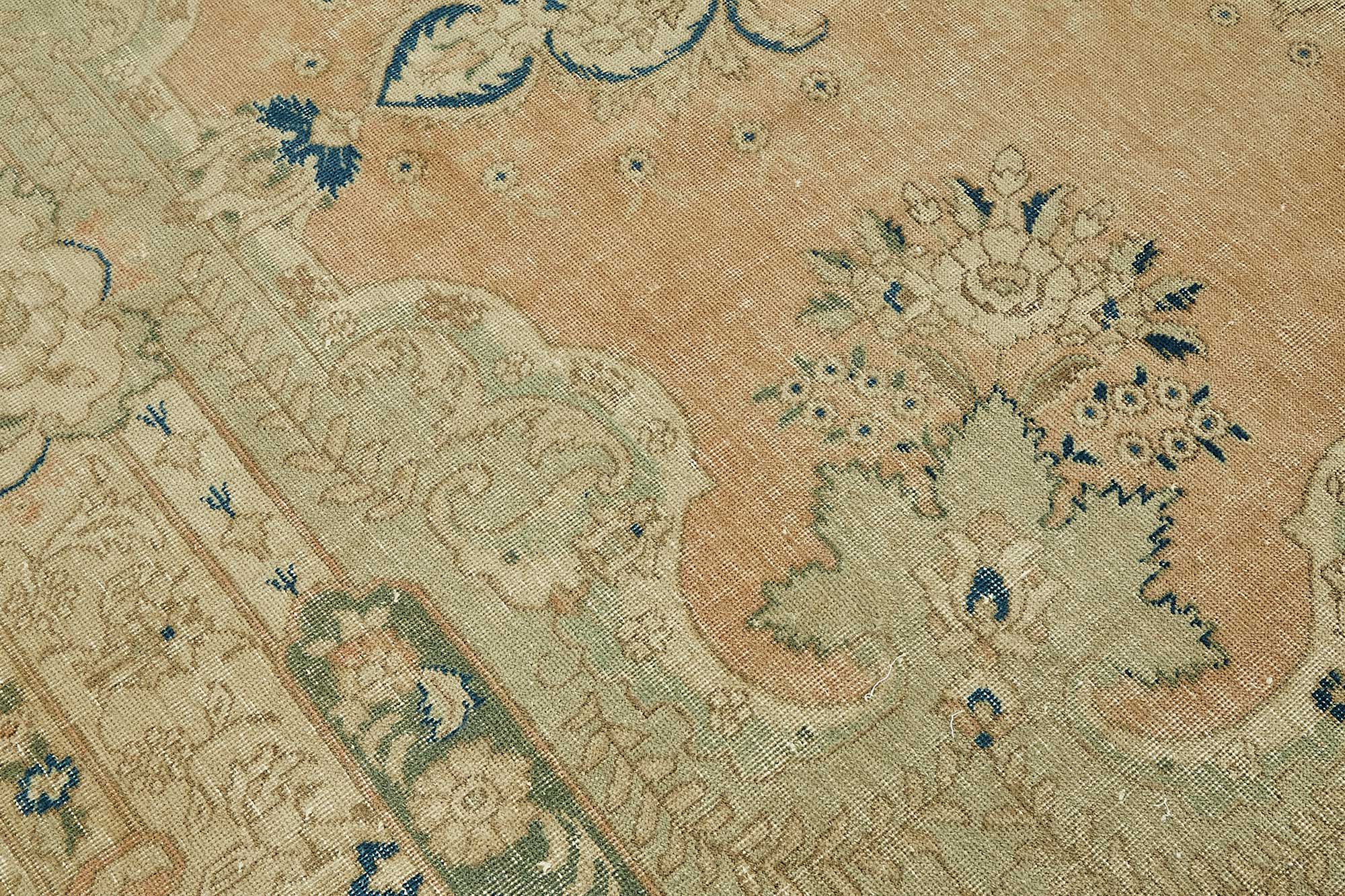 10x13 Beige Vintage Large Area Rug - 49462