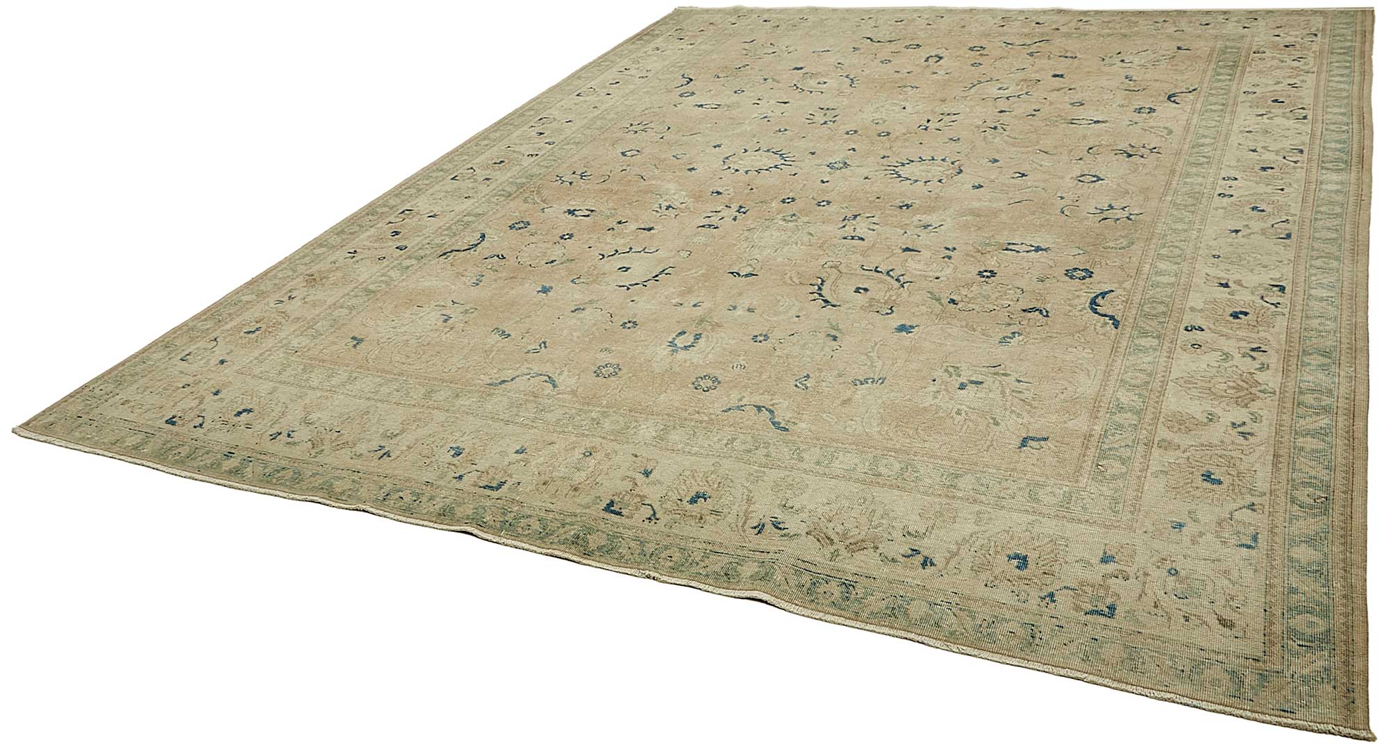 10x13 Beige Vintage Large Area Rug - 49463
