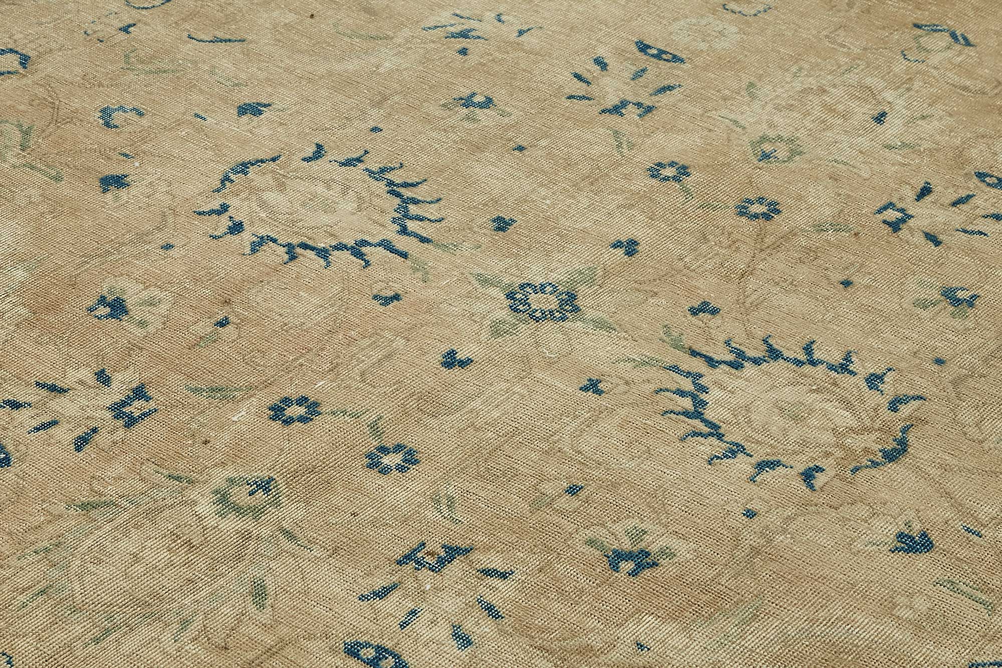 10x13 Beige Vintage Large Area Rug - 49463