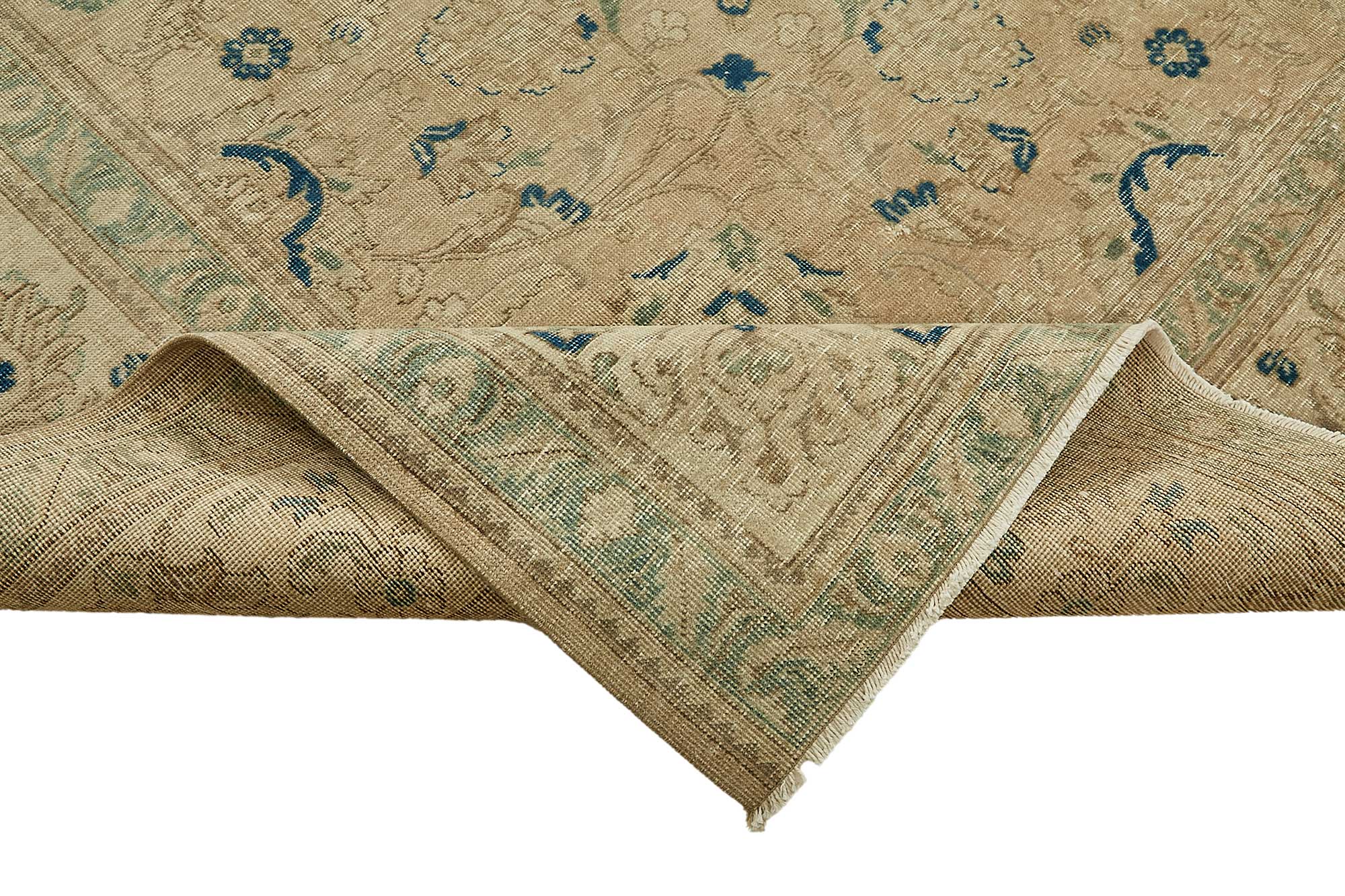 10x13 Beige Vintage Large Area Rug - 49463