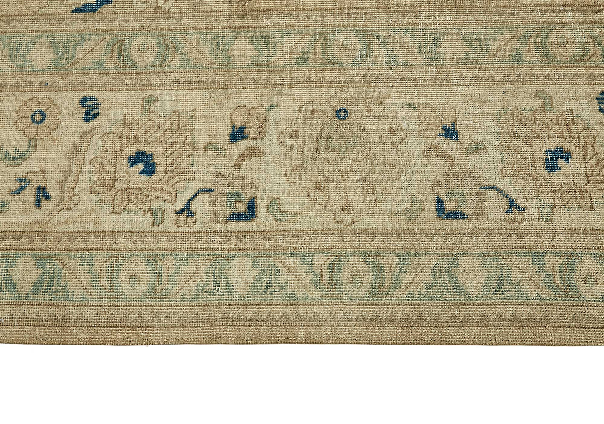 10x13 Beige Vintage Large Area Rug - 49463