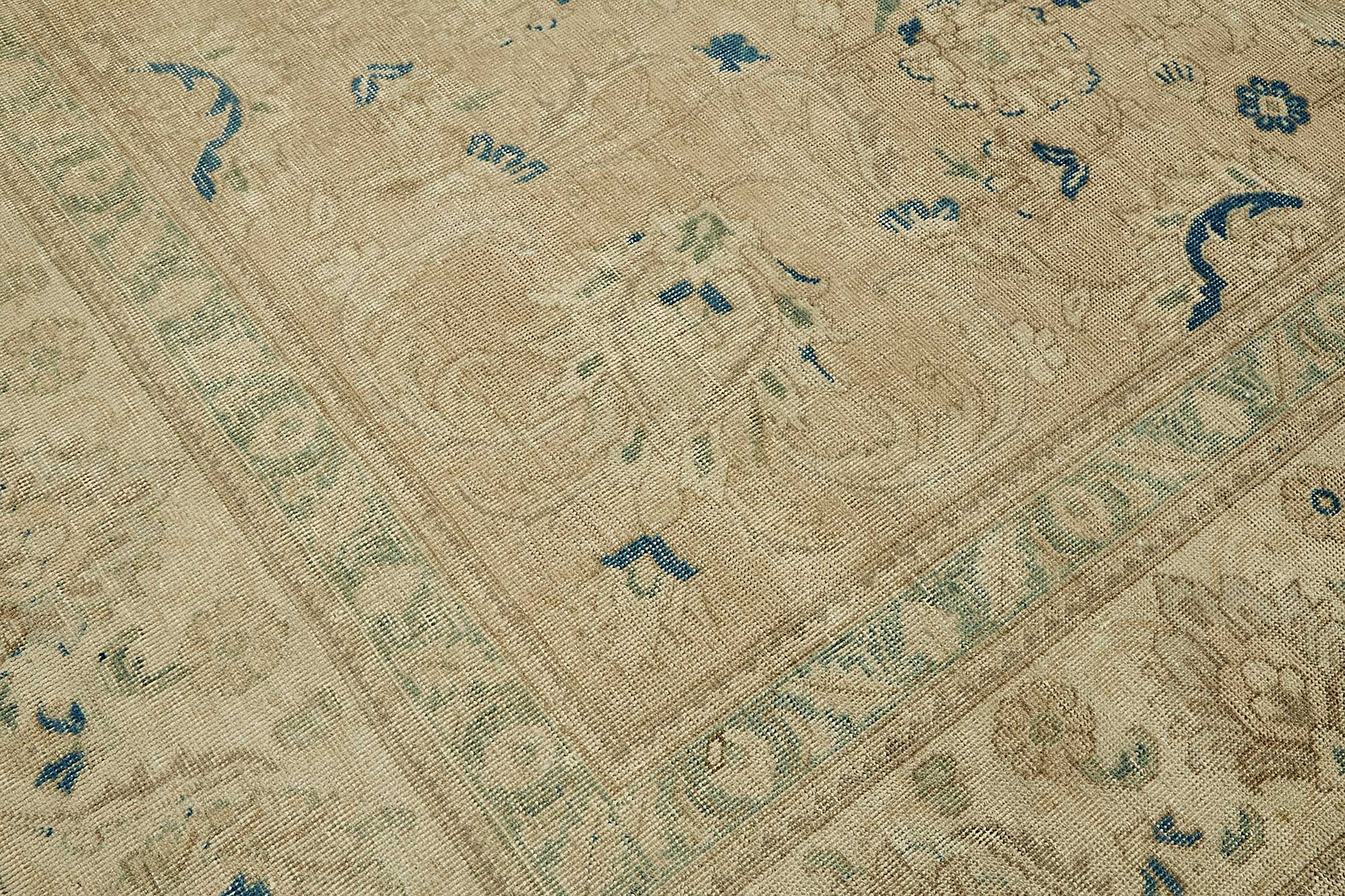 10x13 Beige Vintage Large Area Rug - 49463