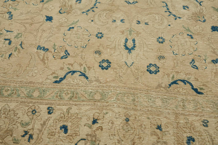 10x13 Beige Vintage Large Area Rug - 49463