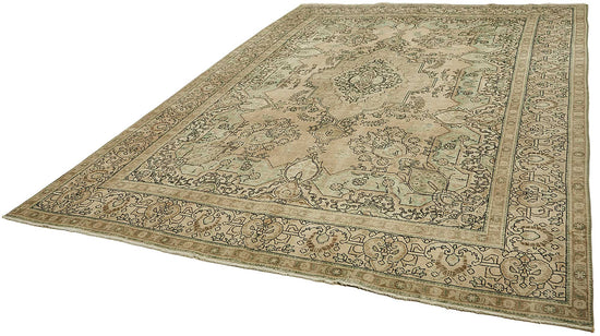 10x13 Beige Vintage Large Area Rug - 49465