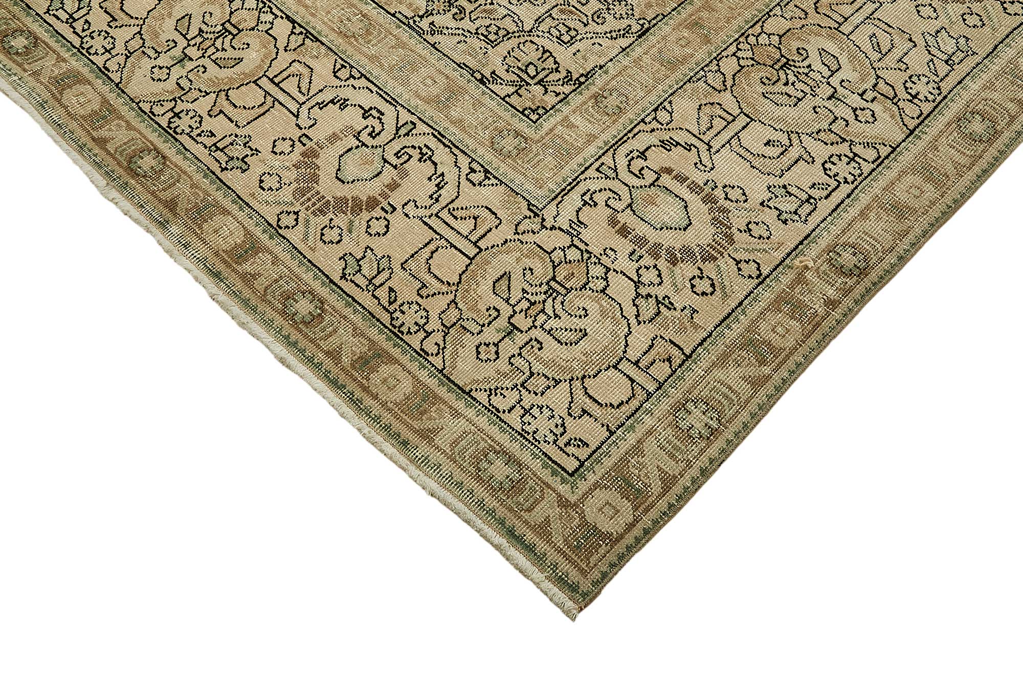 10x13 Beige Vintage Large Area Rug - 49465