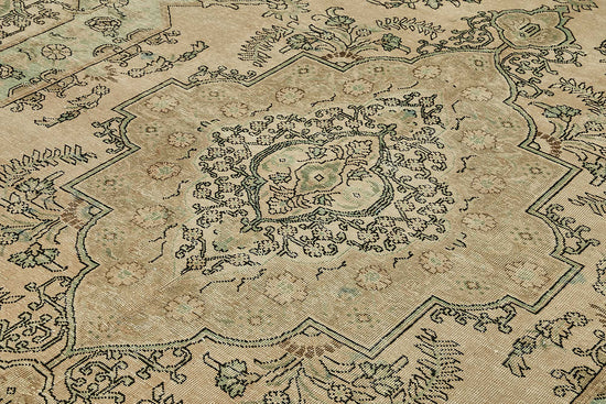10x13 Beige Vintage Large Area Rug - 49465