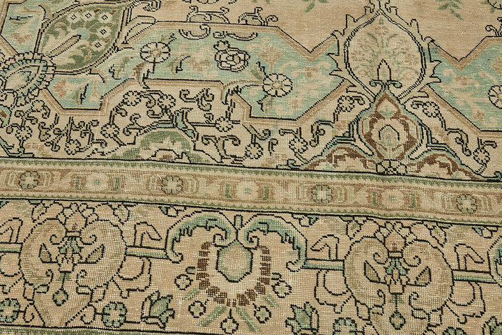 10x13 Beige Vintage Large Area Rug - 49465