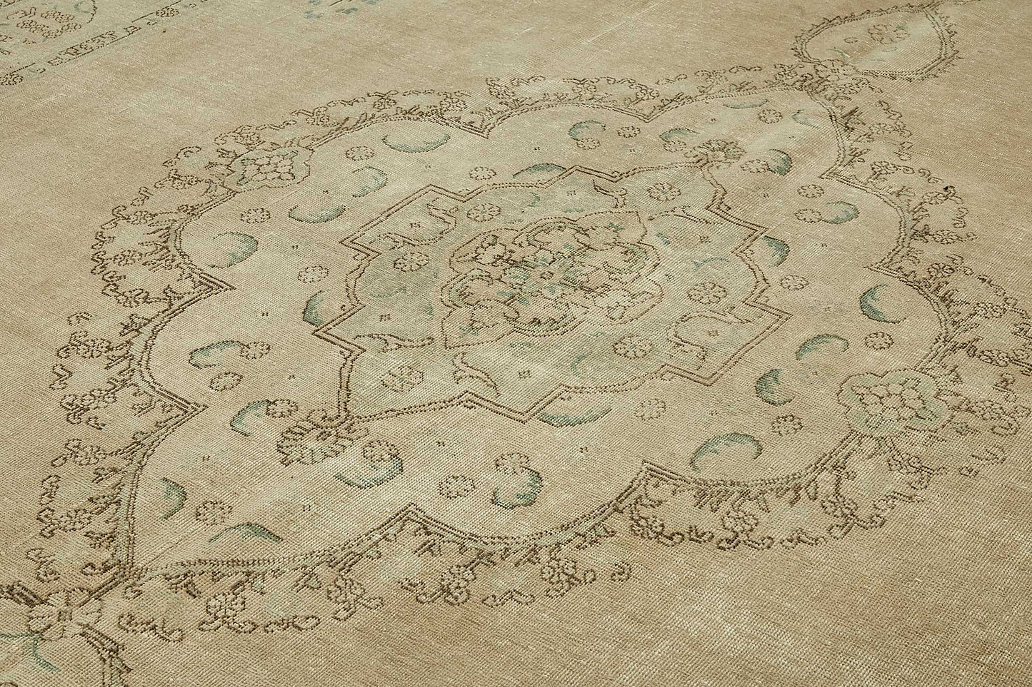 10x13 Beige Vintage Large Area Rug - 49466