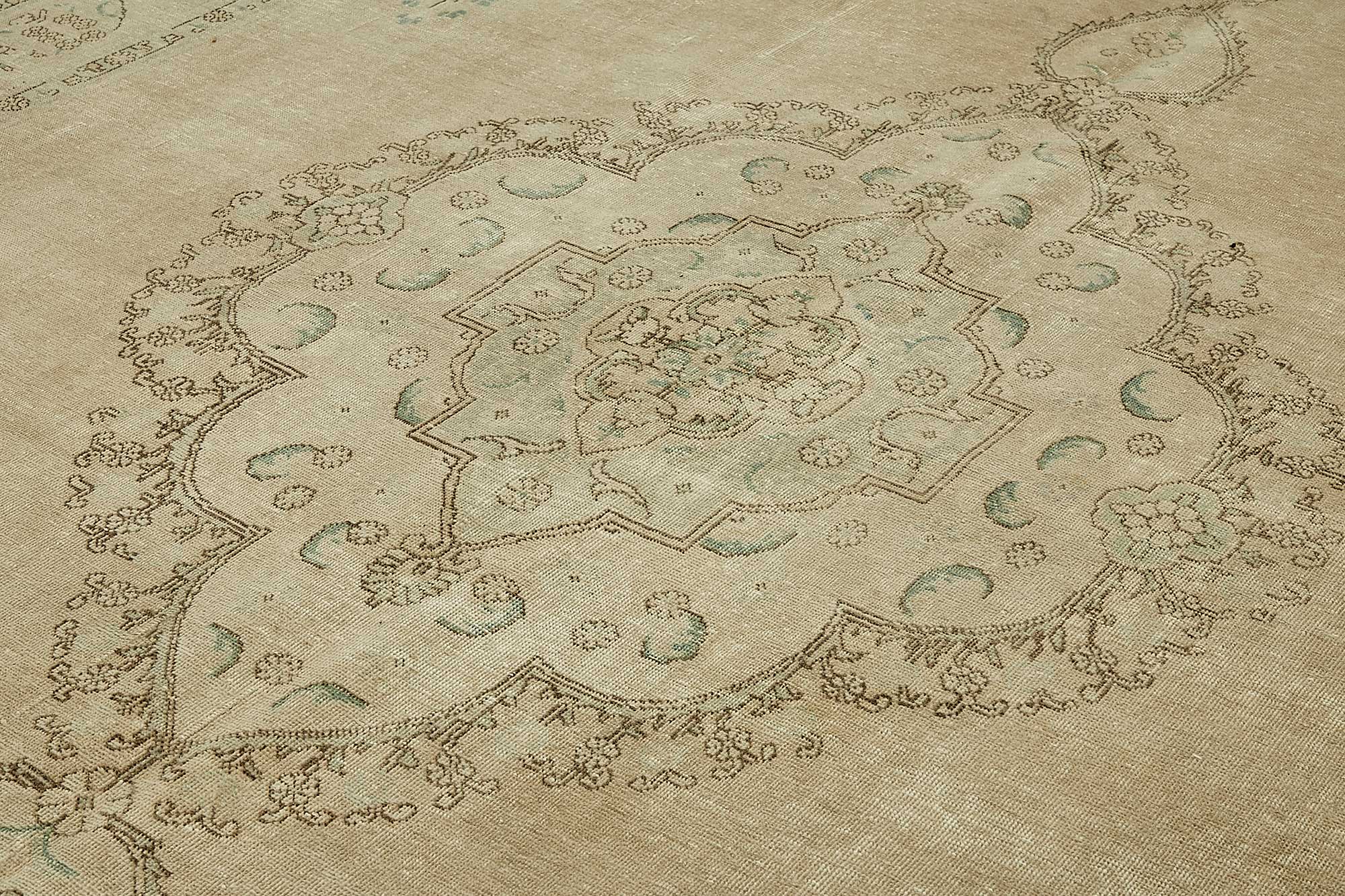 10x13 Beige Vintage Large Area Rug - 49466