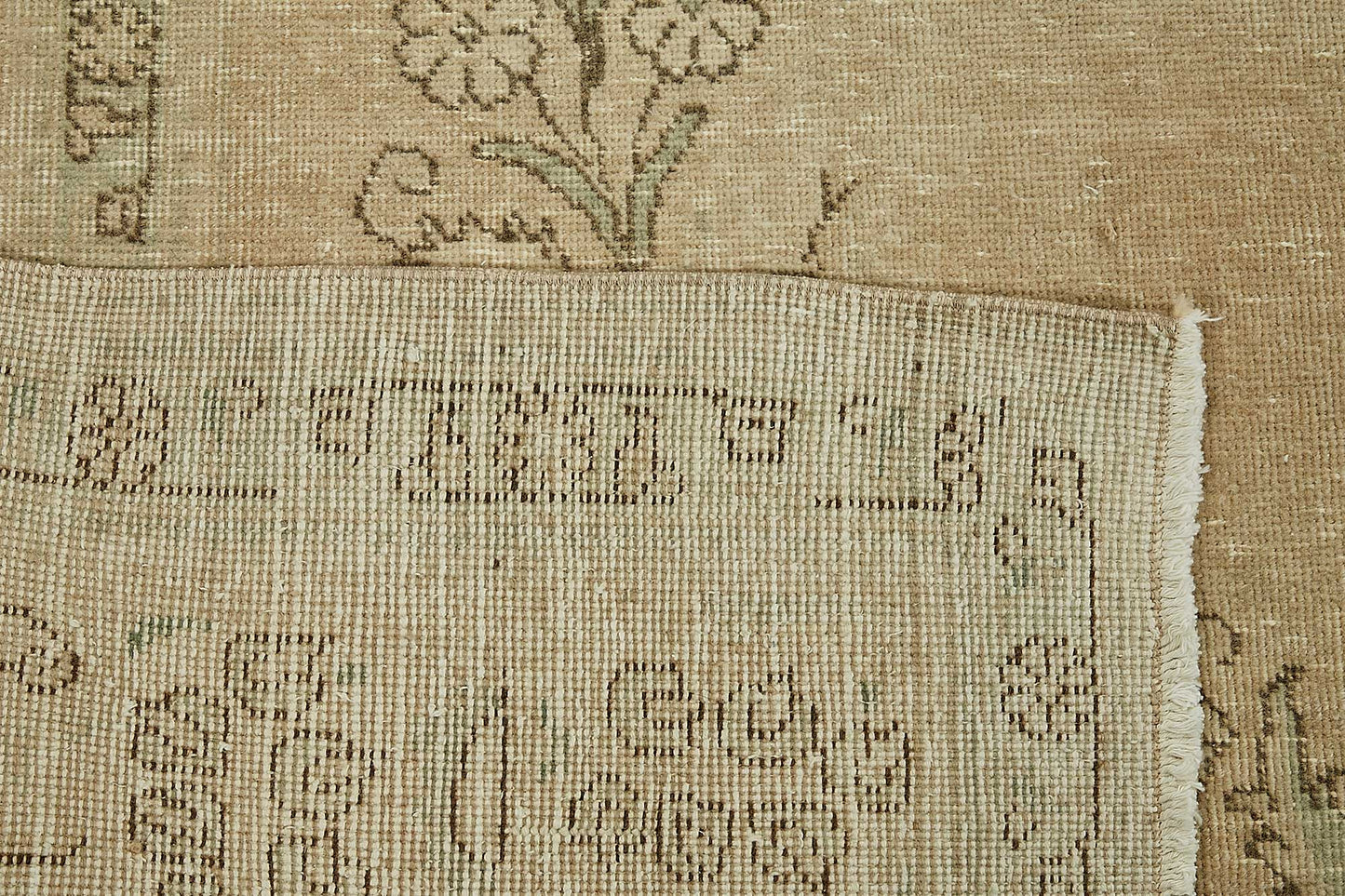 10x13 Beige Vintage Large Area Rug - 49466