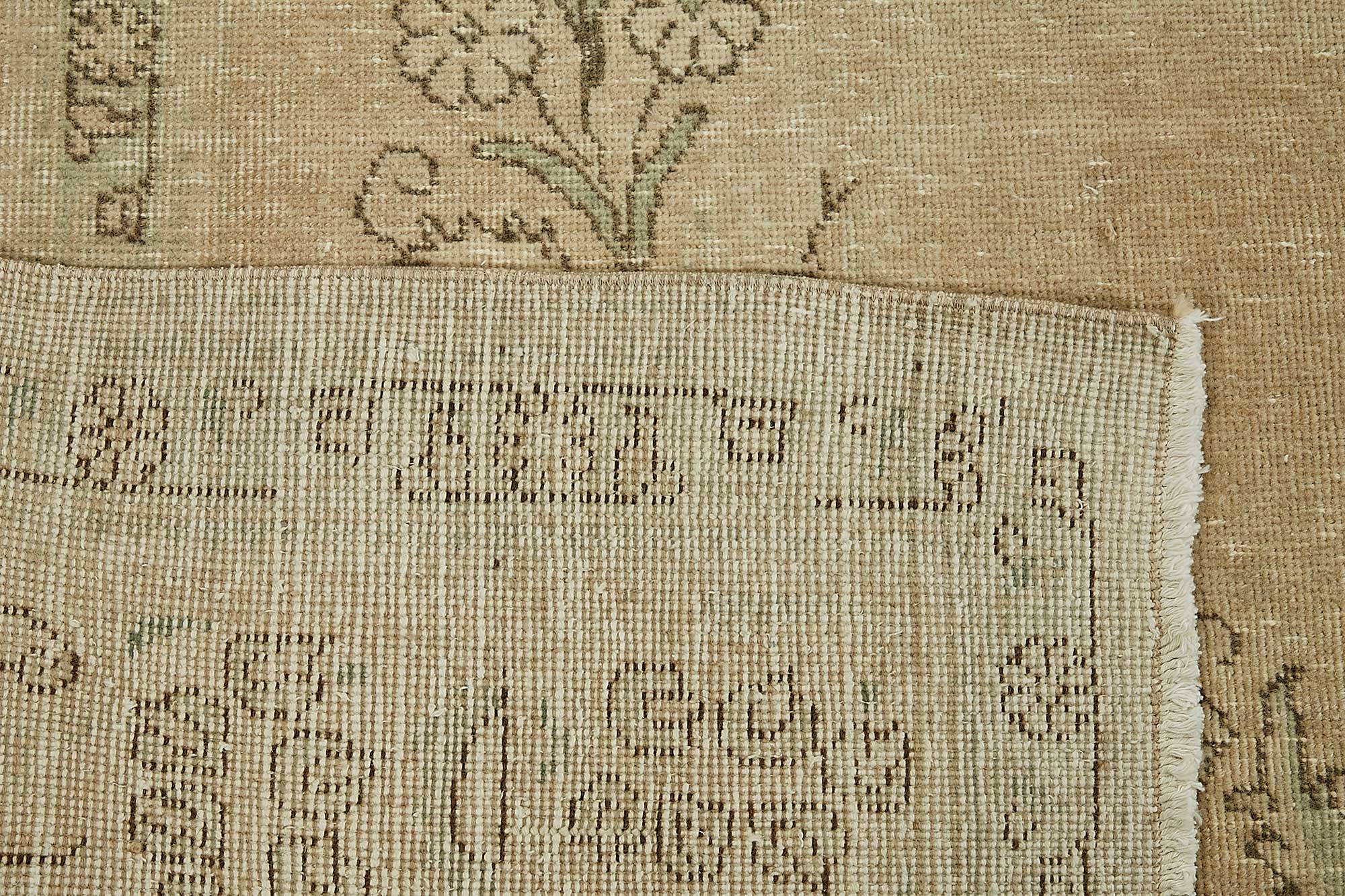10x13 Beige Vintage Large Area Rug - 49466