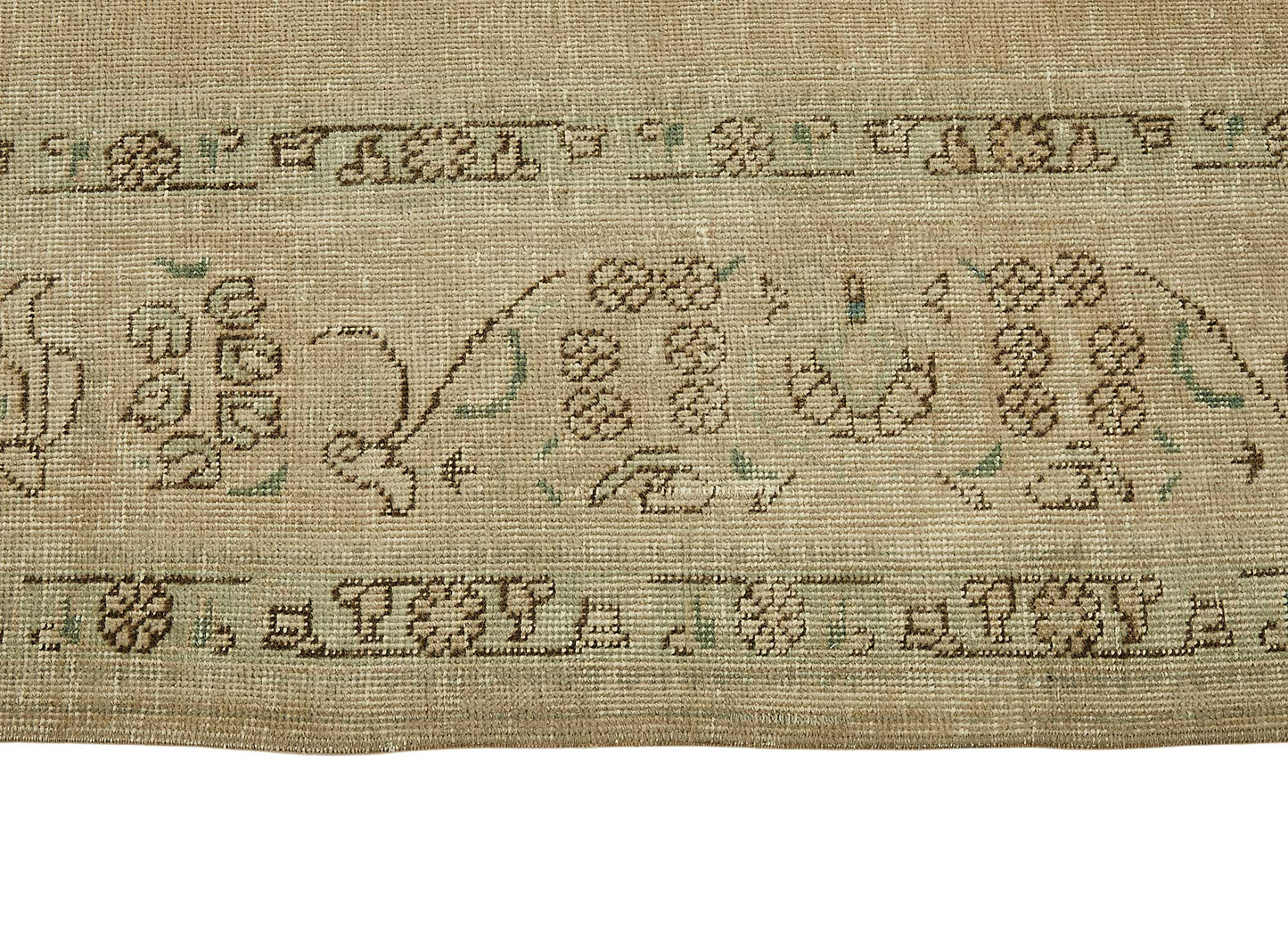 10x13 Beige Vintage Large Area Rug - 49466