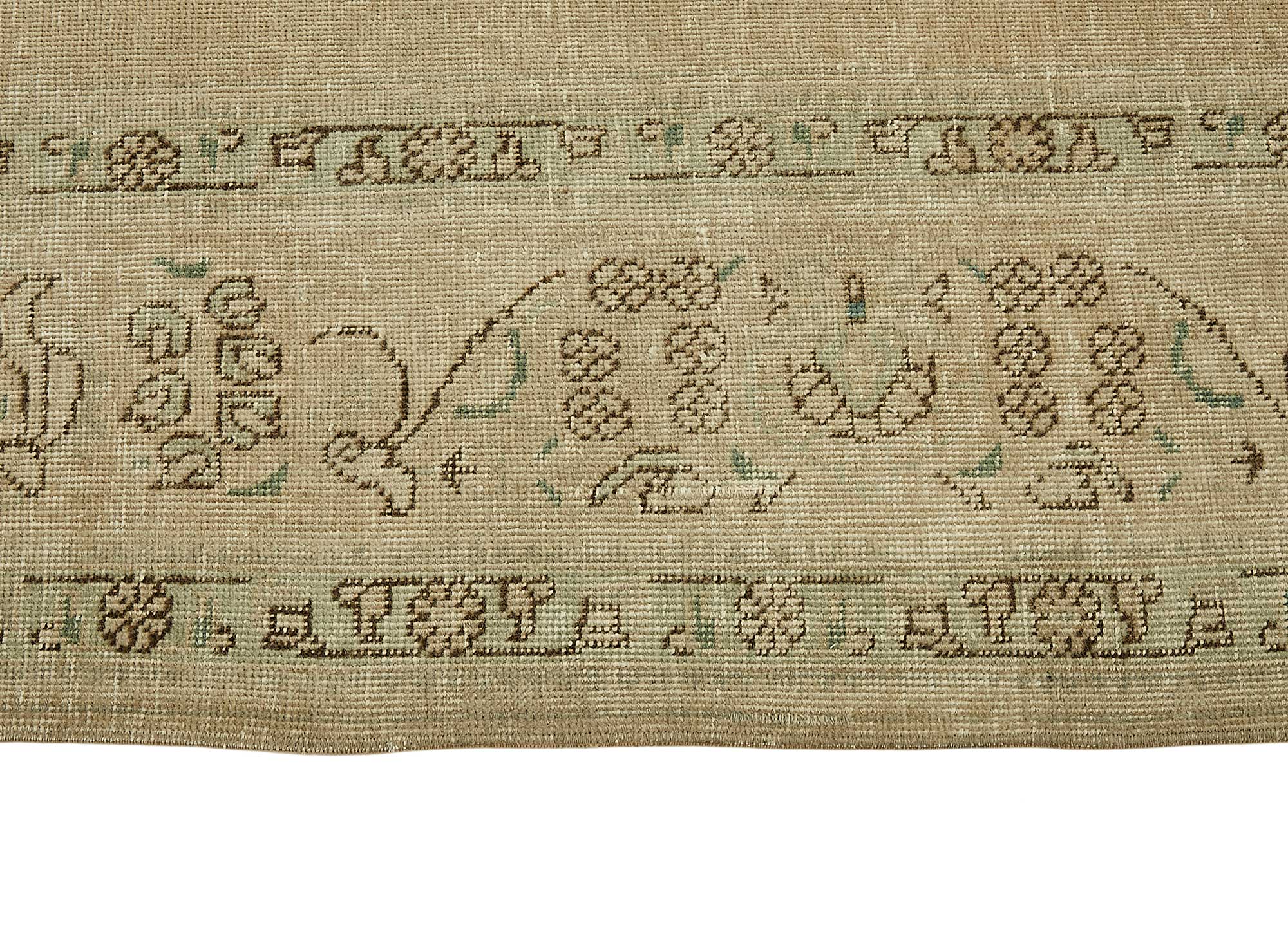 10x13 Beige Vintage Large Area Rug - 49466