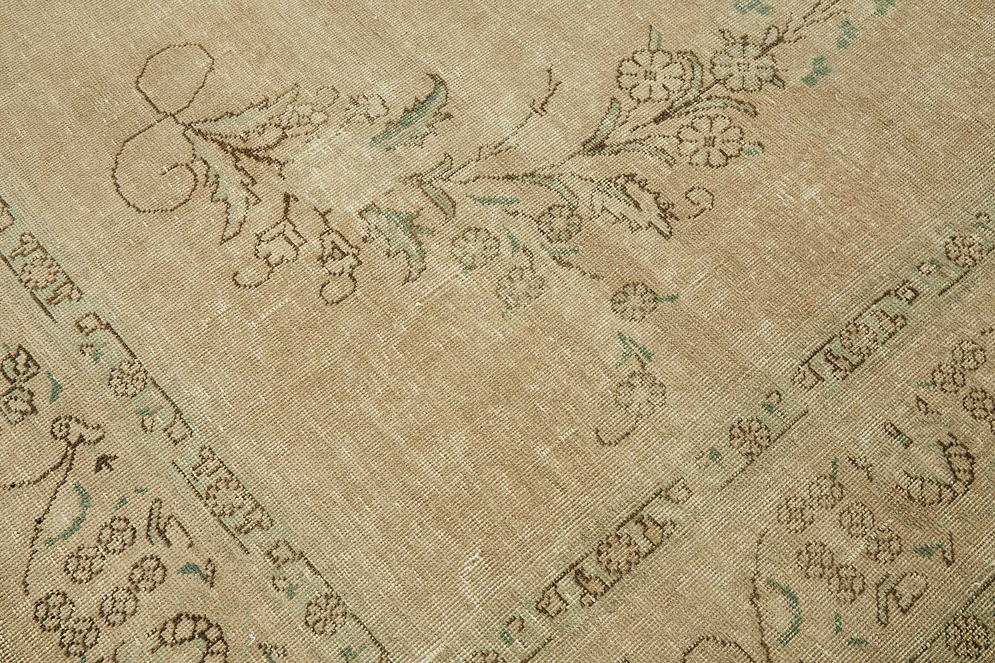 10x13 Beige Vintage Large Area Rug - 49466