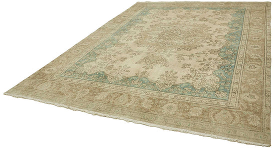 10x12 Beige Vintage Large Area Rug - 49467