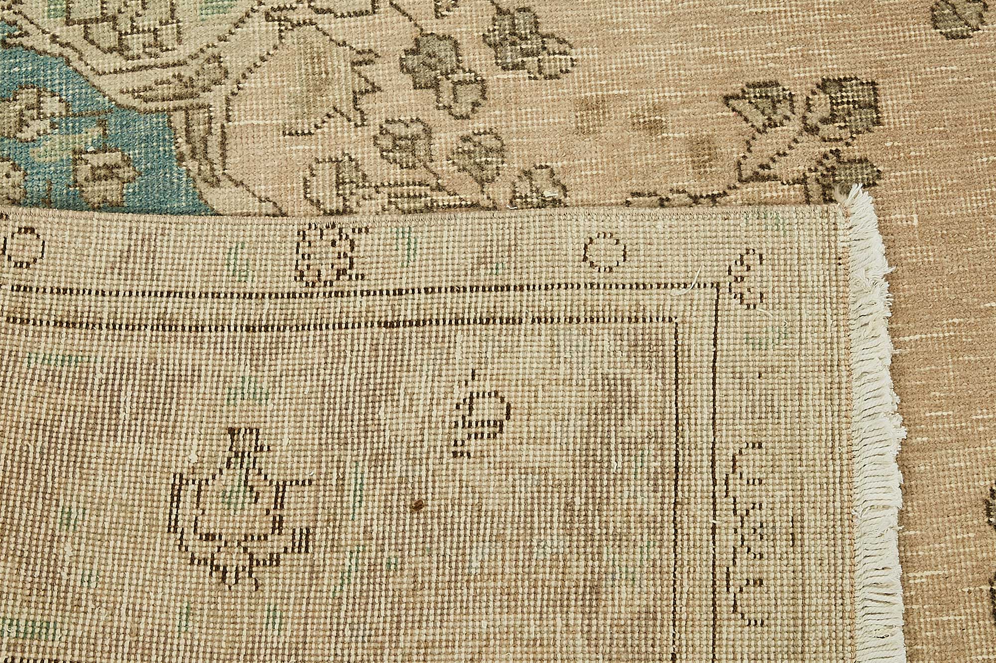 10x12 Beige Vintage Large Area Rug - 49467