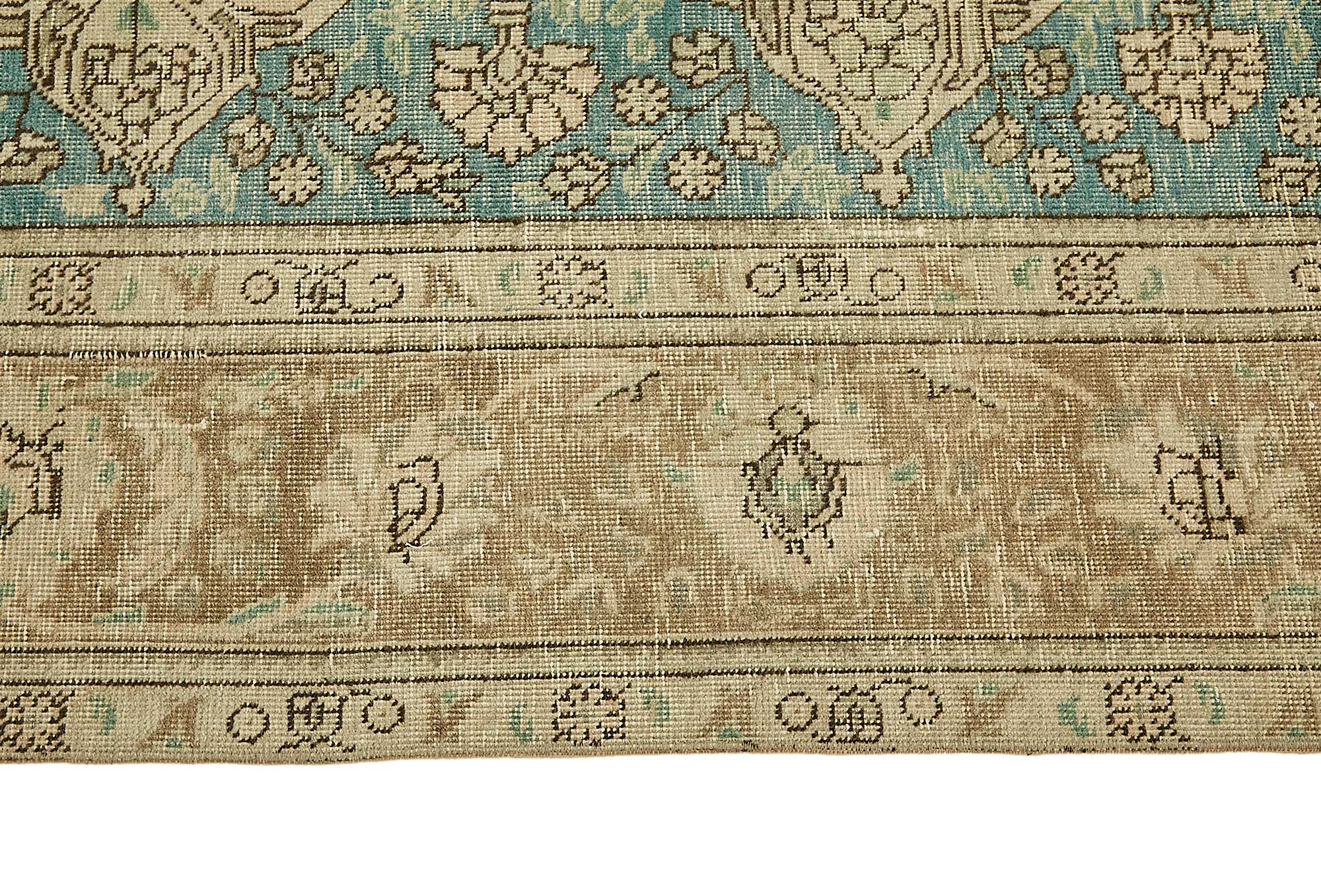10x12 Beige Vintage Large Area Rug - 49467