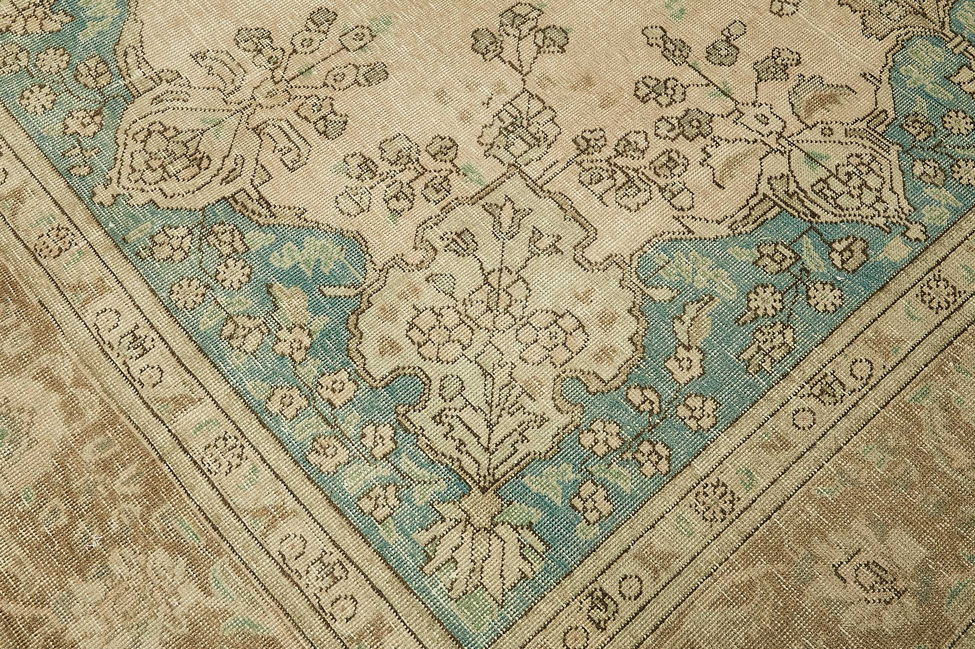 10x12 Beige Vintage Large Area Rug - 49467