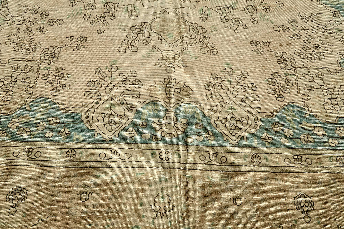 10x12 Beige Vintage Large Area Rug - 49467
