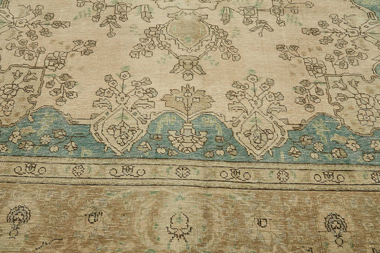 10x12 Beige Vintage Large Area Rug - 49467