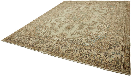 10x13 Beige Vintage Large Area Rug - 49468