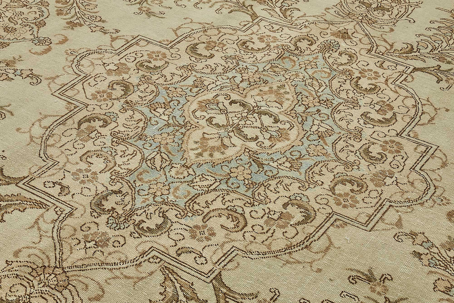 10x13 Beige Vintage Large Area Rug - 49468