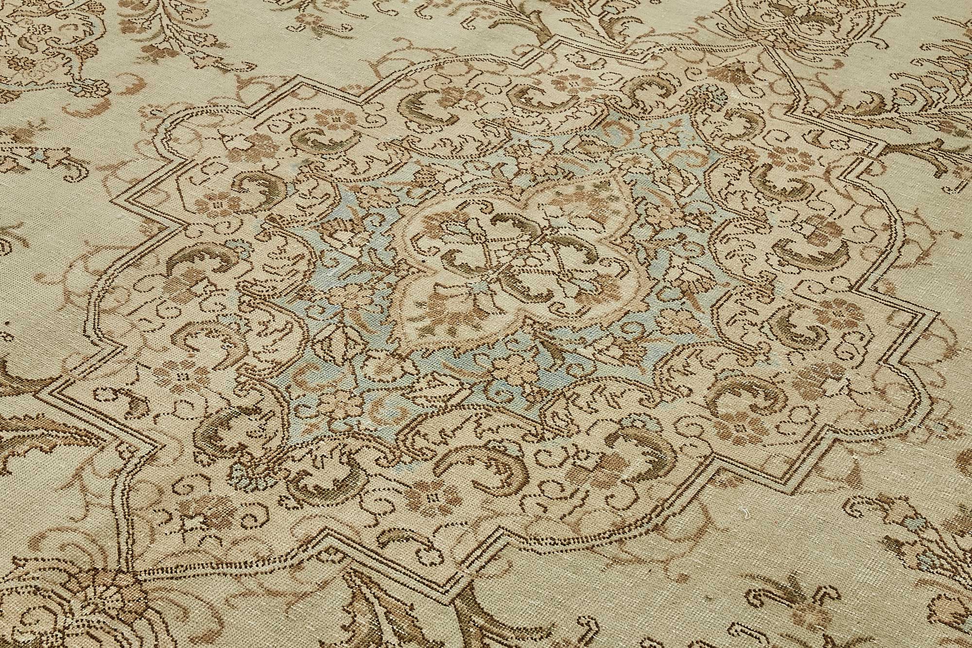 10x13 Beige Vintage Large Area Rug - 49468