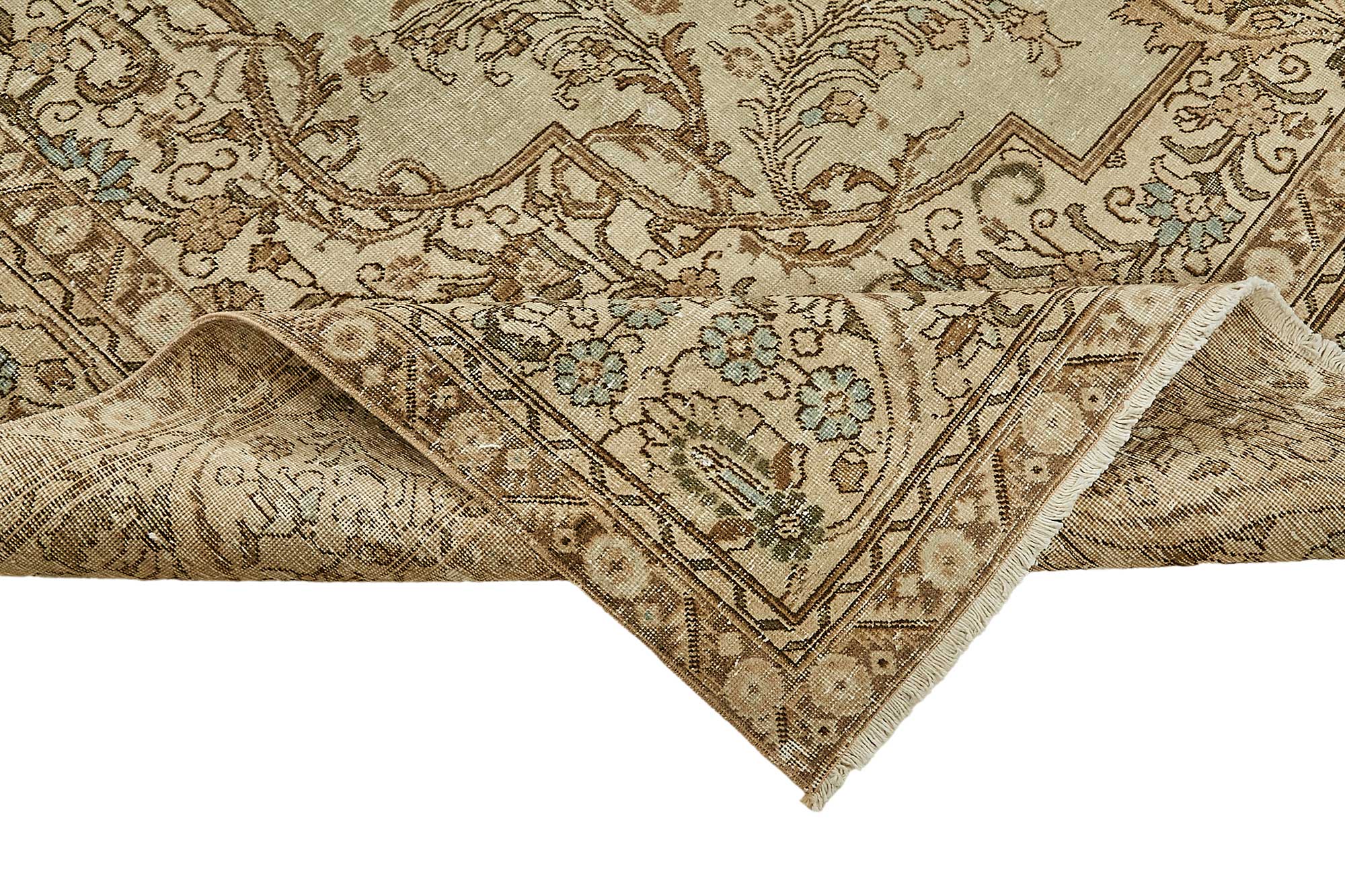10x13 Beige Vintage Large Area Rug - 49468