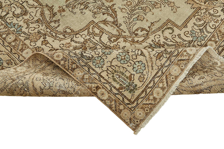 10x13 Beige Vintage Large Area Rug - 49468