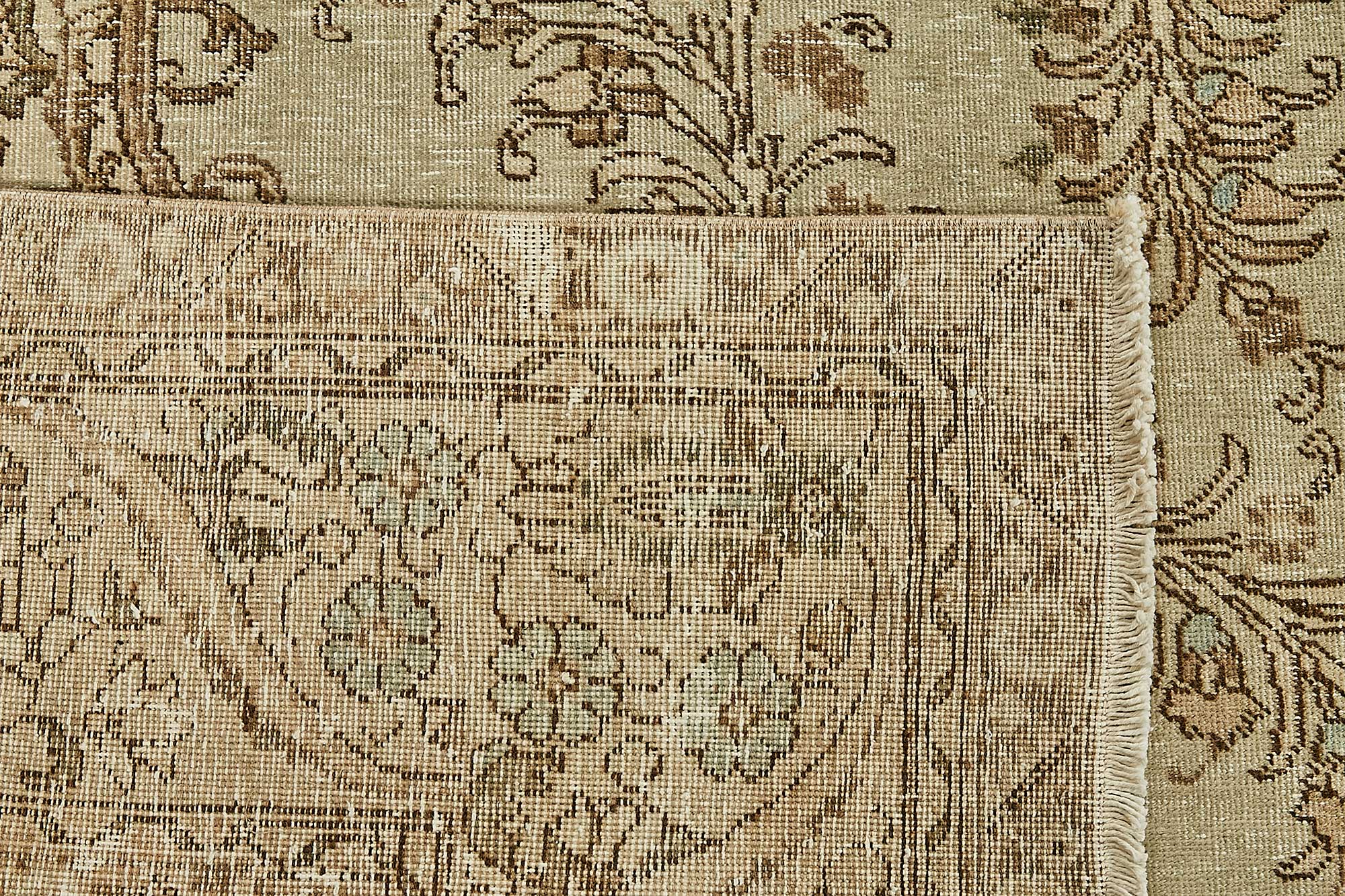 10x13 Beige Vintage Large Area Rug - 49468