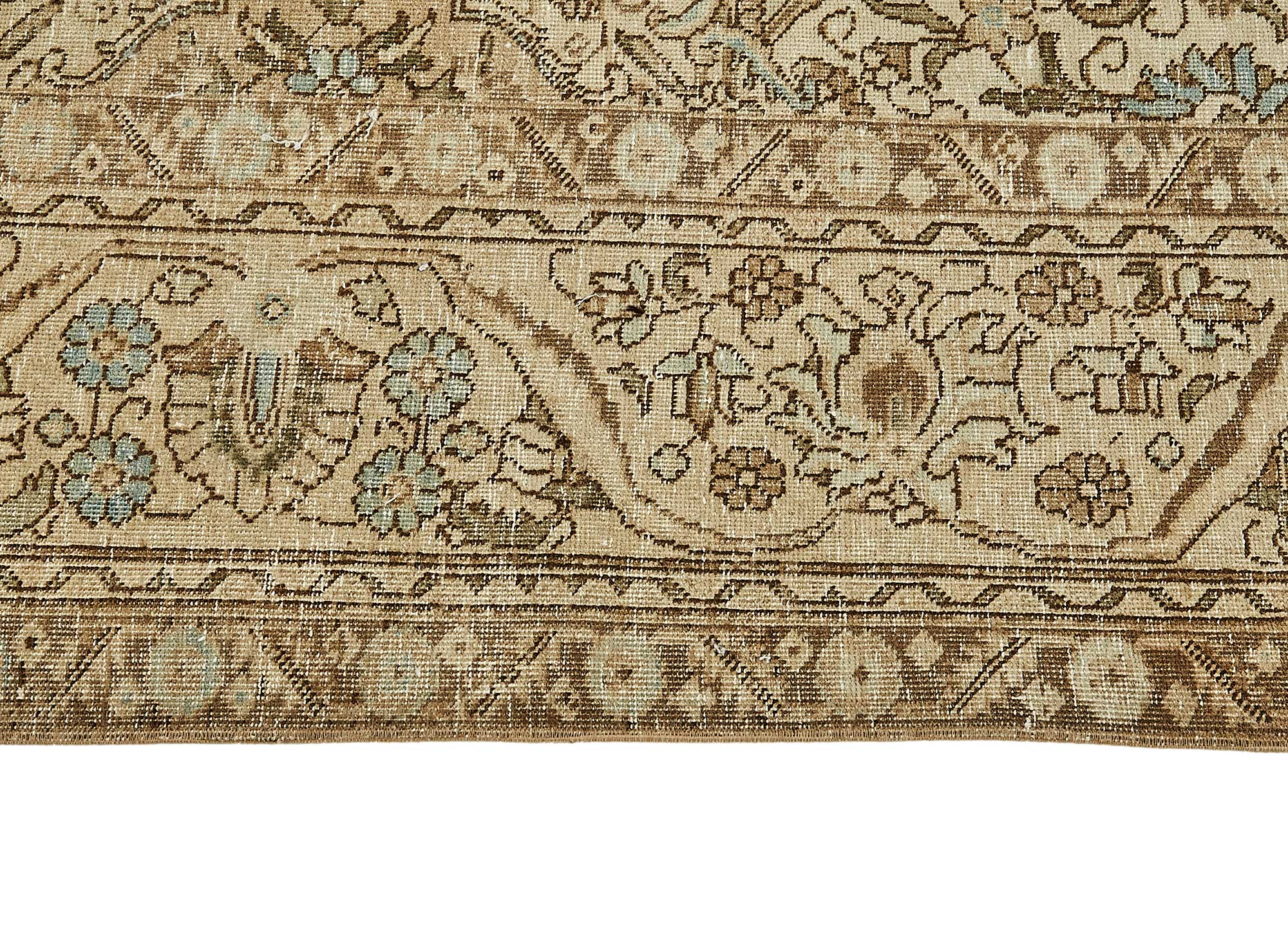10x13 Beige Vintage Large Area Rug - 49468