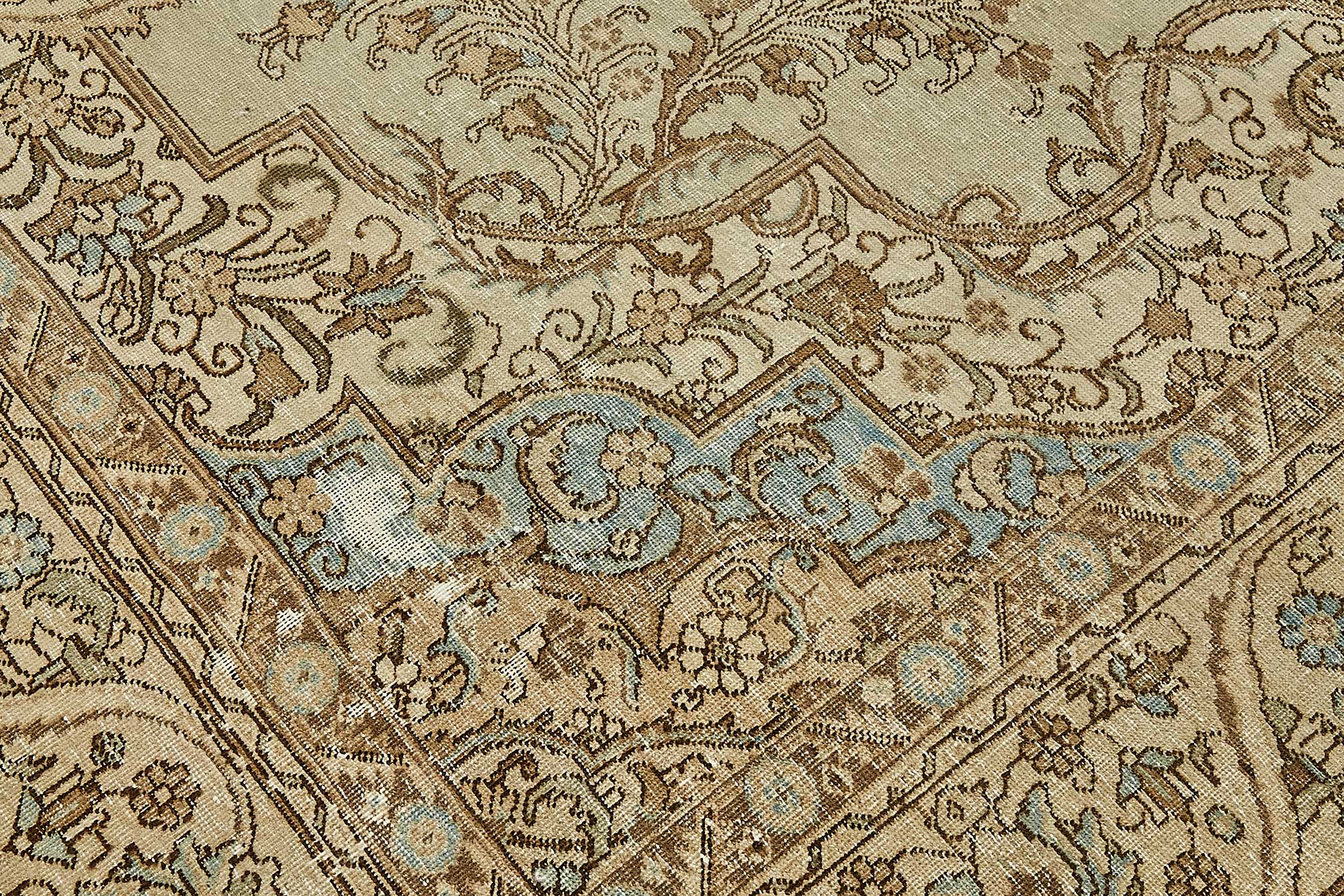 10x13 Beige Vintage Large Area Rug - 49468