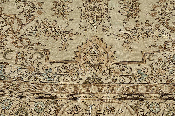 10x13 Beige Vintage Large Area Rug - 49468