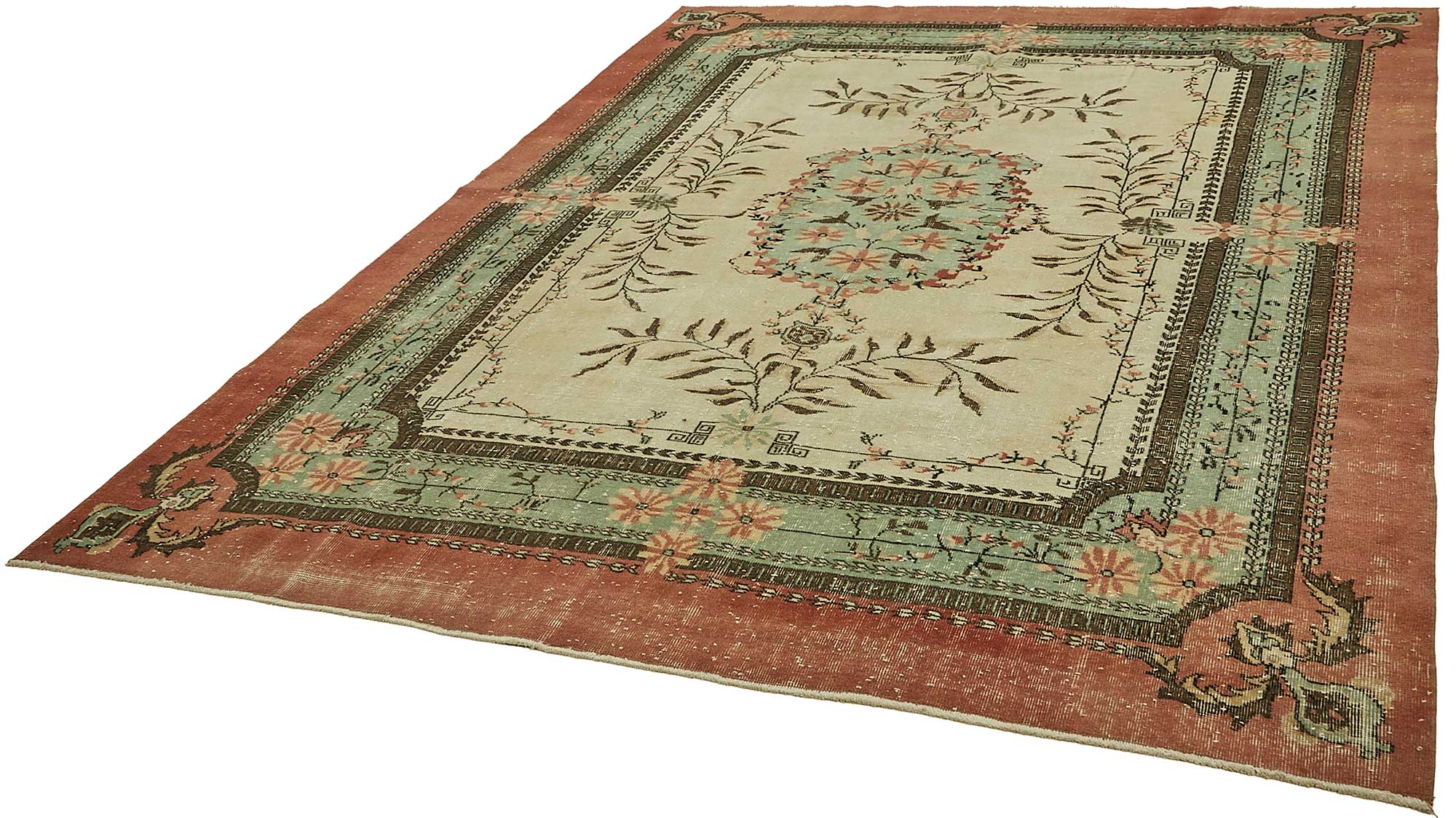 8x10 Hand-Knotted Turkish Vintage Rug - 49485