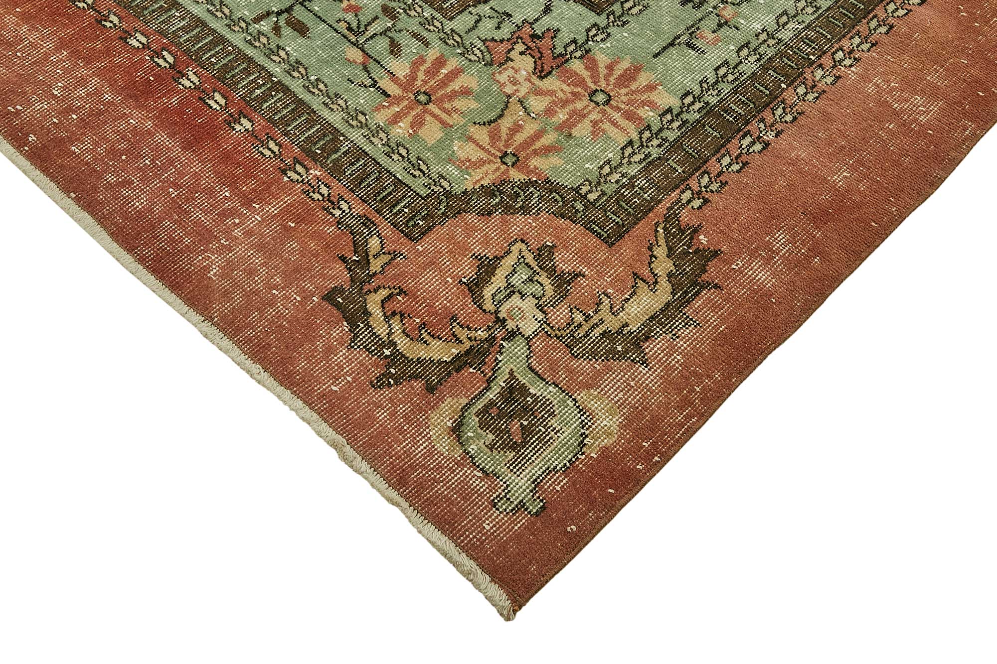 8x10 Hand-Knotted Turkish Vintage Rug - 49485