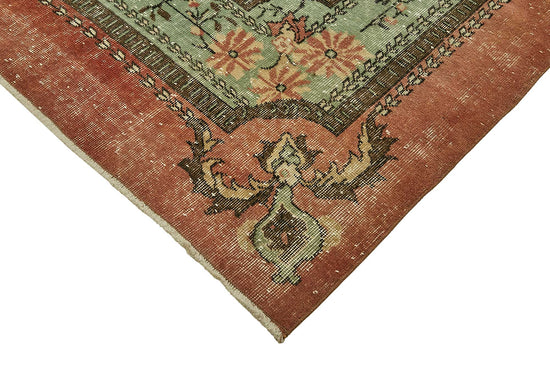 8x10 Hand-Knotted Turkish Vintage Rug - 49485