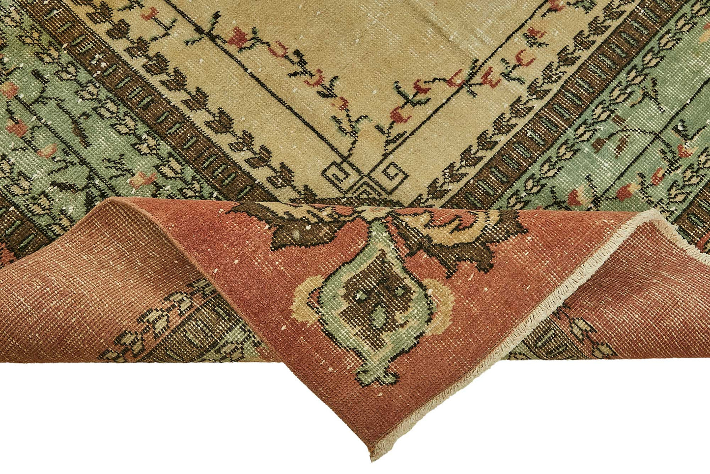 8x10 Hand-Knotted Turkish Vintage Rug - 49485
