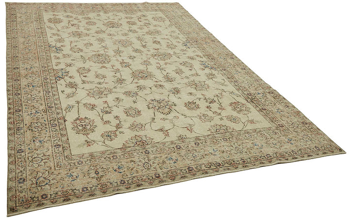 7x10 Hand-Knotted Turkish Vintage Rug - 49617
