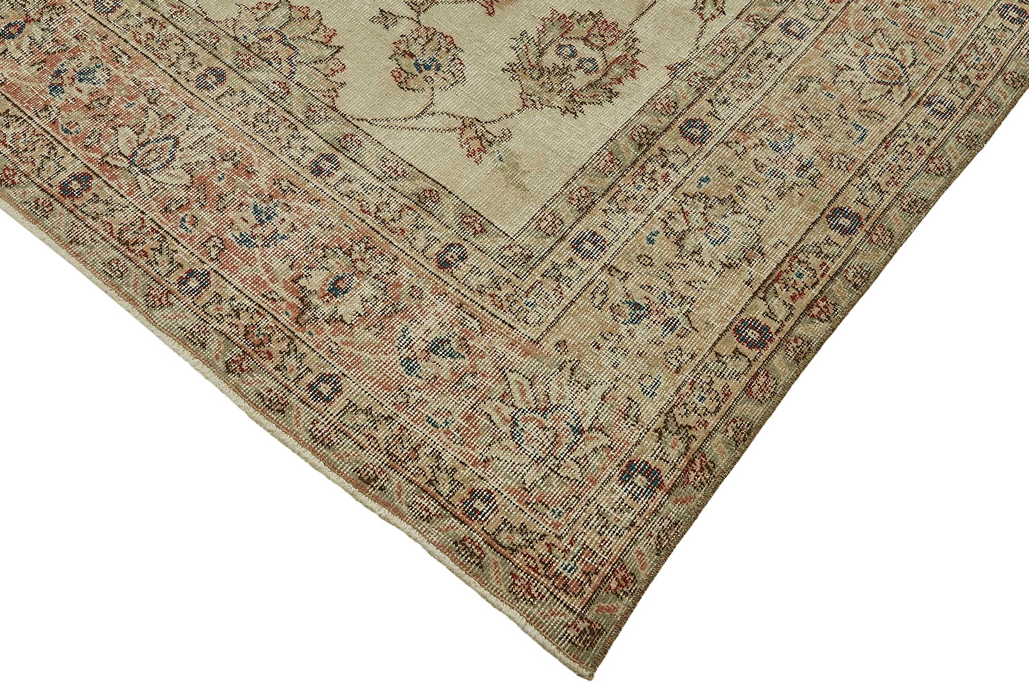 7x10 Hand-Knotted Turkish Vintage Rug - 49617
