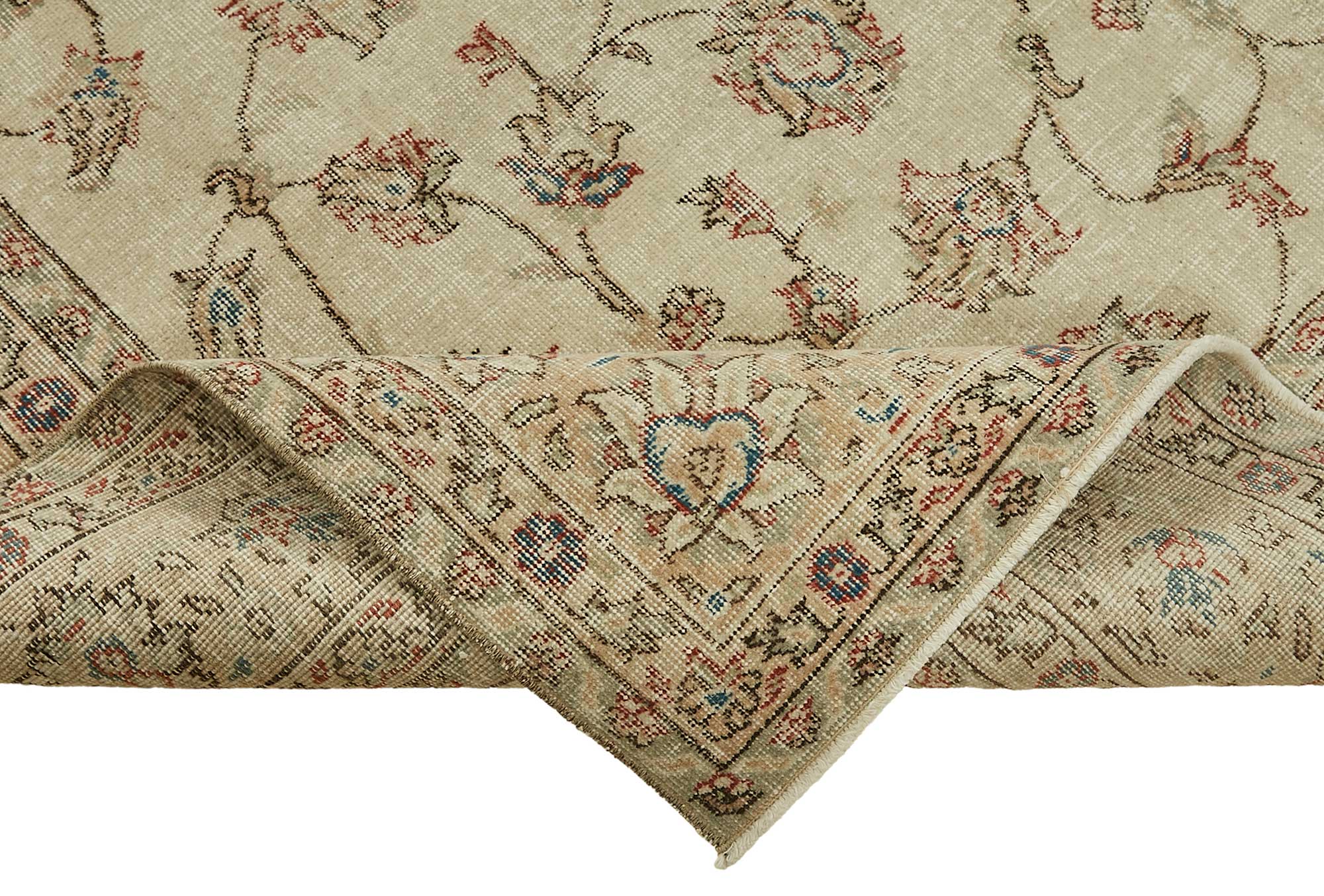 7x10 Hand-Knotted Turkish Vintage Rug - 49617
